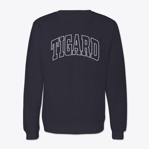 Tigard Oregon Trendy Block Crewneck Sweatshirt