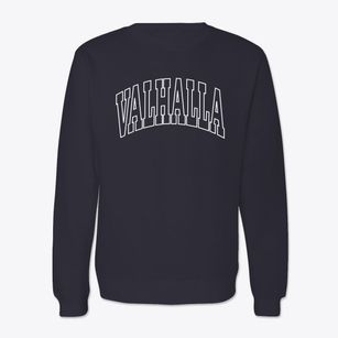 Valhalla New York Trendy Block Crewneck Sweatshirt