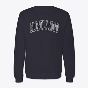 Cortlandt New York Trendy Block Crewneck Sweatshirt
