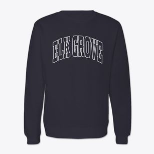 Elk Grove California Trendy Block Crewneck Sweatshirt