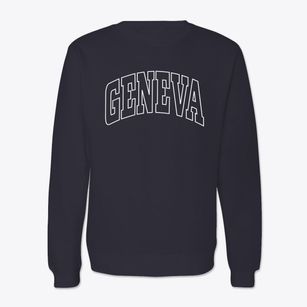 Geneva Indiana Trendy Block Crewneck Sweatshirt