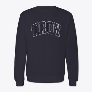 Troy Tennessee Trendy Block Crewneck Sweatshirt