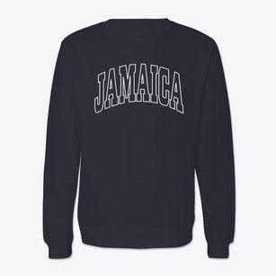 Jamaica Vermont Trendy Block Crewneck Sweatshirt