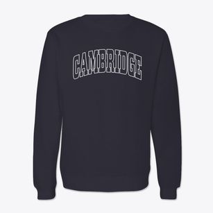 Cambridge Iowa Trendy Block Crewneck Sweatshirt
