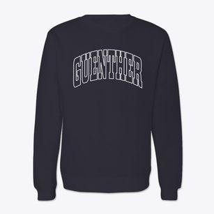 Guenther Wisconsin Trendy Block Crewneck Sweatshirt