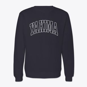 Yakima Washington Trendy Block Crewneck Sweatshirt