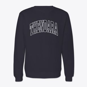 Thendara New York Trendy Block Crewneck Sweatshirt