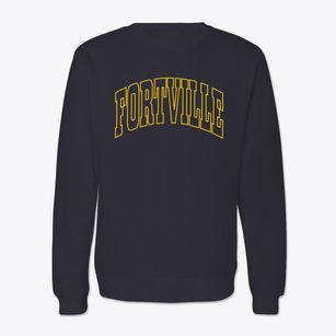 Fortville Indiana Trendy Block Crewneck Sweatshirt
