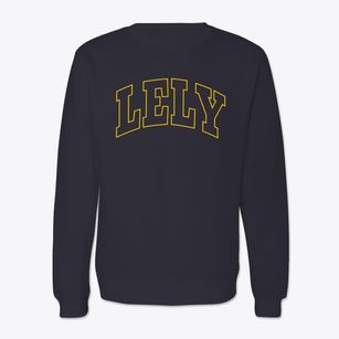 Lely Florida Trendy Block Crewneck Sweatshirt