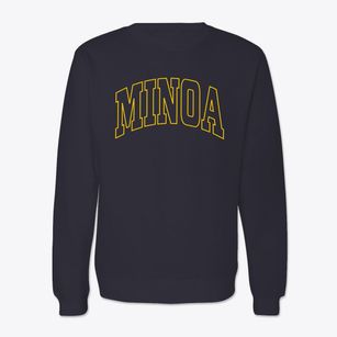 Minoa New York Trendy Block Crewneck Sweatshirt