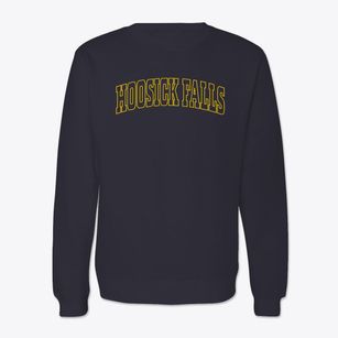 Hoosick Falls New York Trendy Block Crewneck Sweatshirt