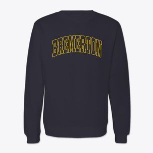 Bremerton Washington Trendy Block Crewneck Sweatshirt