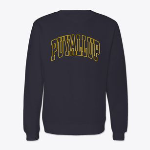 Puyallup Washington Trendy Block Crewneck Sweatshirt