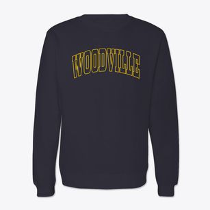 Woodville Texas Trendy Block Crewneck Sweatshirt