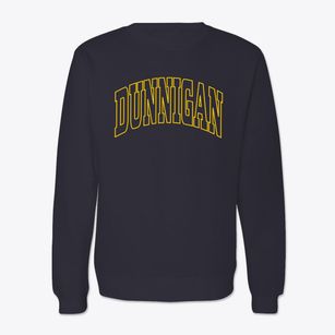 Dunnigan California Trendy Block Crewneck Sweatshirt