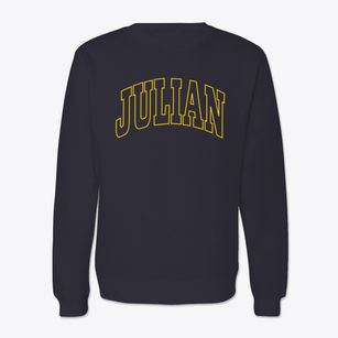 Julian California Trendy Block Crewneck Sweatshirt
