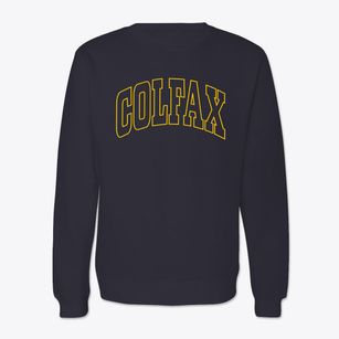 Colfax Indiana Trendy Block Crewneck Sweatshirt