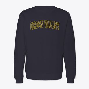 Green Valley Illinois Trendy Block Crewneck Sweatshirt