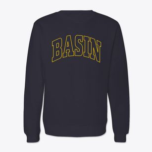 Basin Montana Trendy Block Crewneck Sweatshirt