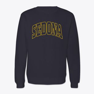 Sedona Arizona Trendy Block Crewneck Sweatshirt
