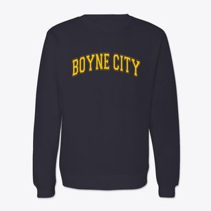 Boyne City Michigan Varsity Crewneck Sweatshirt