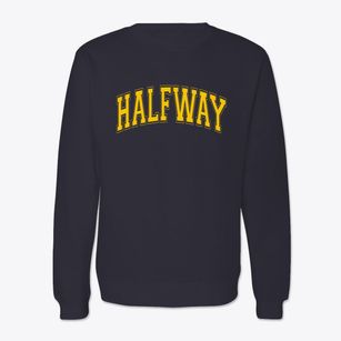 Halfway Oregon Varsity Crewneck Sweatshirt