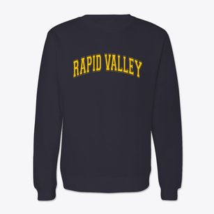 Rapid Valley South Dakota Varsity Crewneck Sweatshirt