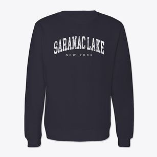 Saranac Lake New York Urban Vibe Crewneck Sweatshirt