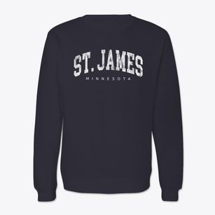 St. James Minnesota Urban Vibe Crewneck Sweatshirt