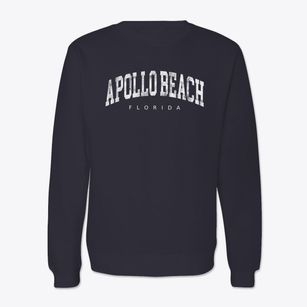 Apollo Beach Florida Urban Vibe Crewneck Sweatshirt