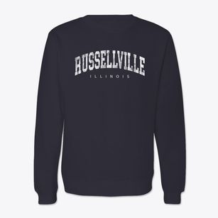 Russellville Illinois Urban Vibe Crewneck Sweatshirt