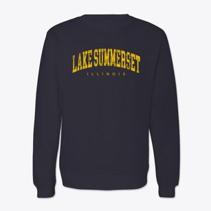Lake Summerset Illinois Urban Vibe Crewneck Sweatshirt