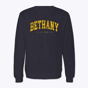 Bethany Illinois Urban Vibe Crewneck Sweatshirt