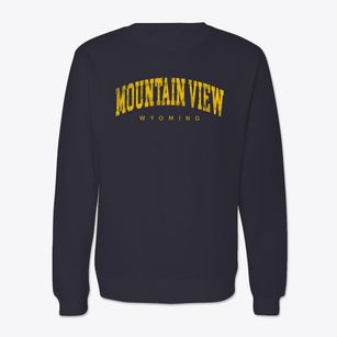 Mountain View Wyoming Urban Vibe Crewneck Sweatshirt