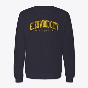 Glenwood City Wisconsin Urban Vibe Crewneck Sweatshirt
