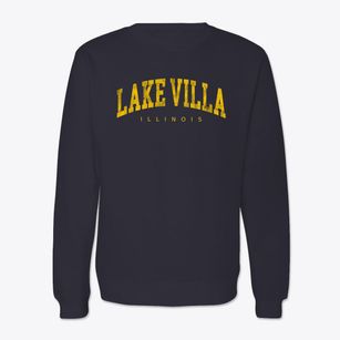 Lake Villa Illinois Urban Vibe Crewneck Sweatshirt