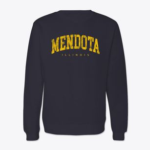 Mendota Illinois Urban Vibe Crewneck Sweatshirt