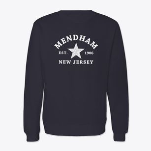 Mendham New Jersey Star Crewneck Sweatshirt