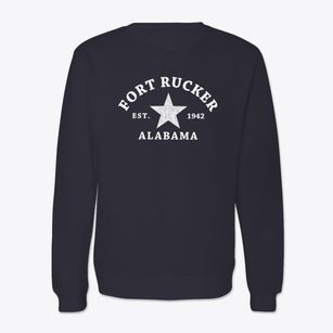 Fort Rucker Alabama Star Crewneck Sweatshirt