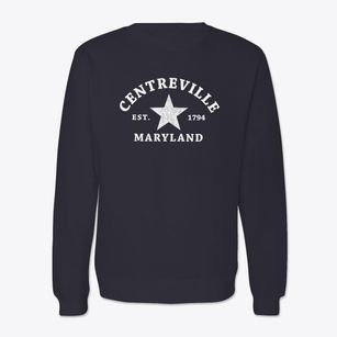 Centreville Maryland Star Crewneck Sweatshirt