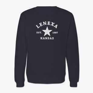 Lenexa Kansas Star Crewneck Sweatshirt