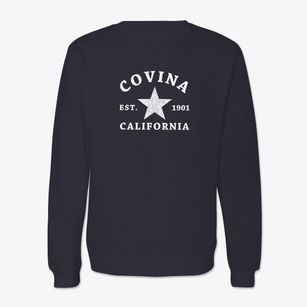Covina California Star Crewneck Sweatshirt