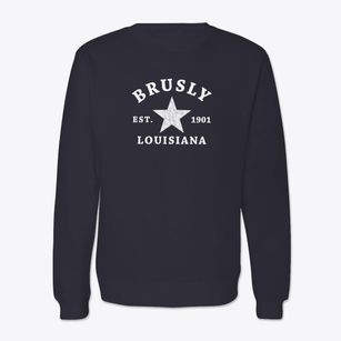 Brusly Louisiana Star Crewneck Sweatshirt