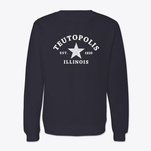 Teutopolis Illinois Star Crewneck Sweatshirt