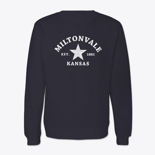 Miltonvale Kansas Star Crewneck Sweatshirt