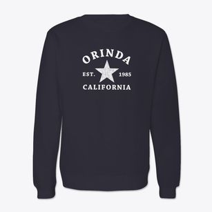 Orinda California Star Crewneck Sweatshirt
