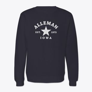 Alleman Iowa Star Crewneck Sweatshirt