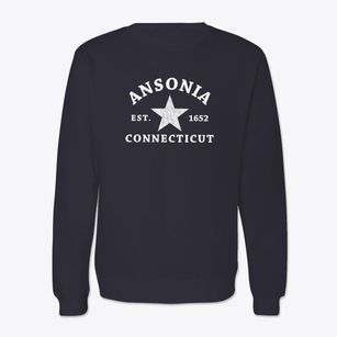 Ansonia Connecticut Star Crewneck Sweatshirt