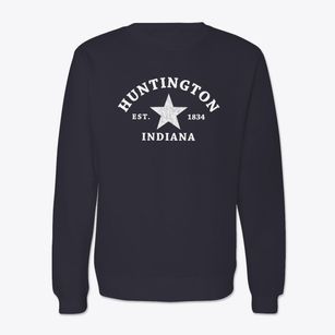 Huntington Indiana Star Crewneck Sweatshirt