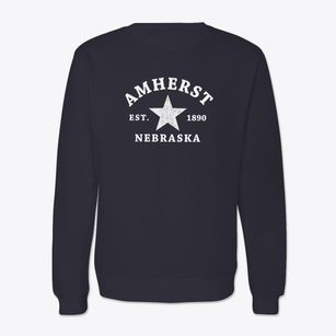 Amherst Nebraska Star Crewneck Sweatshirt